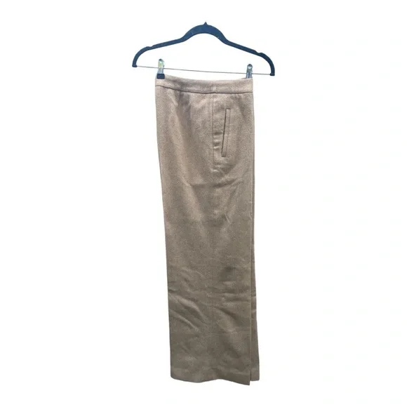 Ann Mashburn Hutton Camel Hair Flannel Pants Size 6 Camel